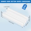 M6089 Shower Door Bottom Guide, Plastic Glass Shower Door Track