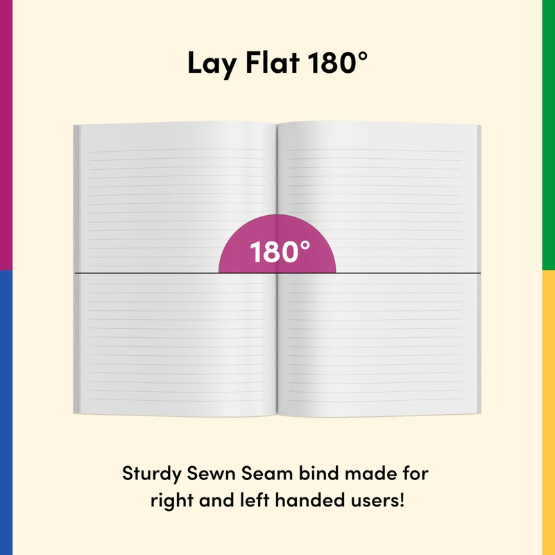 POKETO Lined Notebook Journal - 140 Page College Ruled Notebook,