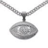 KNITUKL Silver Iced Out Diamond Tennis Chain Necklace for Men