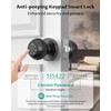Onemake Smart Door Knob Lock Fingerprint Door Lock with Keypad,