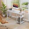 GreenForest Computer Desk with Monitor Stand,47 inch Home Office Desk