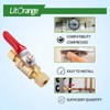 Litorange 1 Pack Lead-Free Brass Mini Ball Valve Shut Off