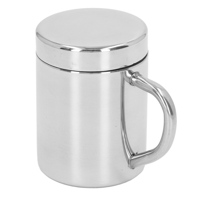 Stainless Steel Double Walled Mugs Shatterproof Warm Cold Use Tea