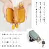 imeetu Key Case, Smart Key Case, Genuine Leather, Includes Carabiner,