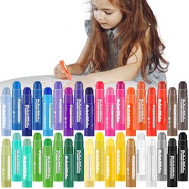 Roizefar Tempera Paint Sticks Kit,36 Colors Paint Sticks, Quick Drying, Safe and Washable Paints Crayons for Kids, Suitable for Paper, Wood, Canvas