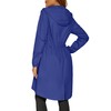 ELESOL Women's Waterproof Jacket Long Lightweight Hooded Raincoat Active Outdoor
