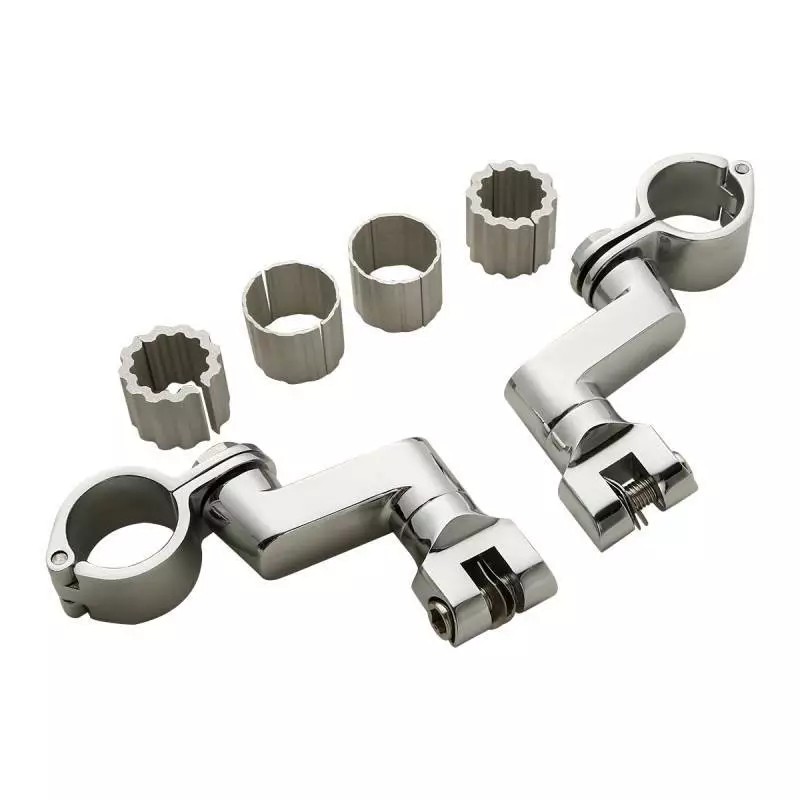 TCMT 22/25/32/35mm Chrome Highway Bar Footpegs Pegs Mount Fit For