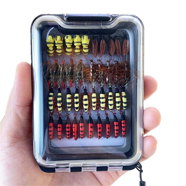 OutdoorFishing Fly Fishing Flies Kit Fly Assortment Trout Bass Fishing