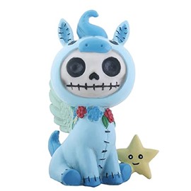 SUMMIT COLLECTION Furrybones Pegs Signature Skeleton in Blue Pegasus Costume with Star Buddy
