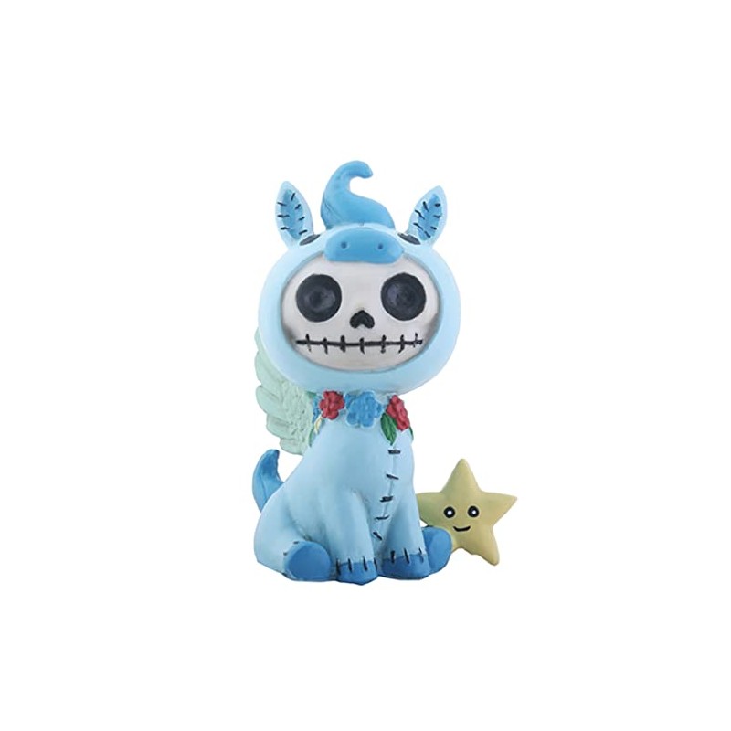 SUMMIT COLLECTION Furrybones Pegs Signature Skeleton in Blue Pegasus Costume