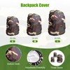 Bomiclss 2 Pack Cover for Backpack 20-28L Small Waterproof Rain