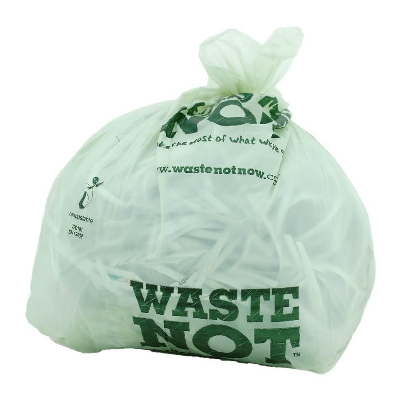 Waste Not BPFL8 Waste Not Compostable Caddy Liner 10l Roll