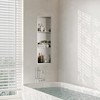 Qeke Stainless Steel Shower Niche 12" X 36", Bathroom Wall