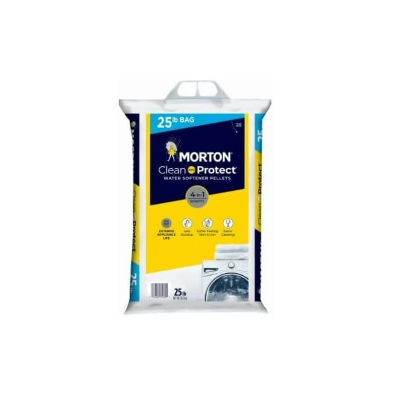 Morton Clean and Protect Water Softener Salt Pellets, 25 LB