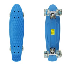 Skateboards Blue Kids Mini 22 inch Cruiser Beginner Skateboard Boys Board for Girl Youth Children Toddler Teenagers Adults Birthday (Blue)