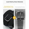 CHAOREN Men's Elastic Belt, Braided Belt Without Holes, Robust Construction