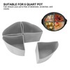 Slow Cooker Divider Liner 4 in 1 Silicone Reusable Leakproof