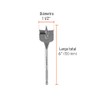 Truper BPT-1-1/2, Broca plana de manita para madera, 1-1/2"