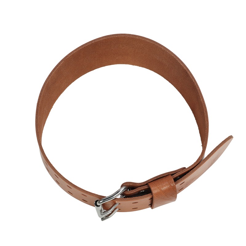 Weightlifting Belt 1 Layer Leather Double Prong Power Lifting Back