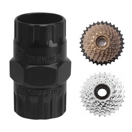 APOMOONS 2-in-1 Sprocket Puller, Centerlock Tool for Threaded Freewheel and Cassette Freewheel, Bicycle Cassette Tool, Cassette Puller and Screw Ring Puller