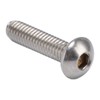 100Pcs Button Head Socket Caps Screws M4 Galvanized Steel for