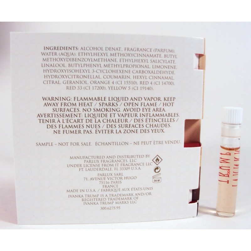 Ivanka Trump Eau de Parfum Lot of 7 Carded Splash