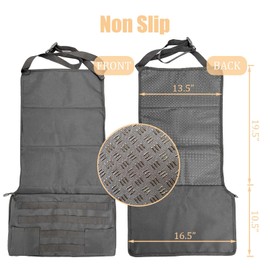 MOGAKU Tactical Seat Covers for Car with MOLLE Panel Universal Car Seat Protector with Zipper Storage Pocket for Concealed Carry, Fit for Most SUVs Trucks Pickups Sedans