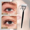 PAVIKE Eyelash Comb, Eyebrow Comb, Set of 3, Stainless Steel,