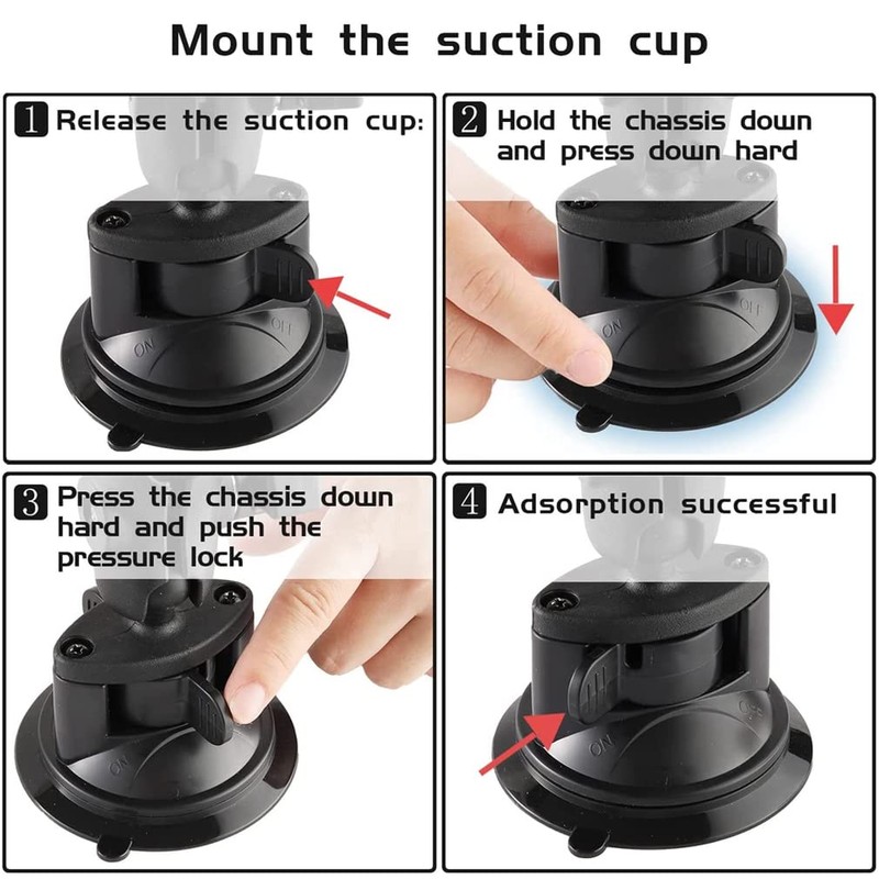 HLEESH Suction Cup for GoPro Cameras Car Windshield Suction Mount