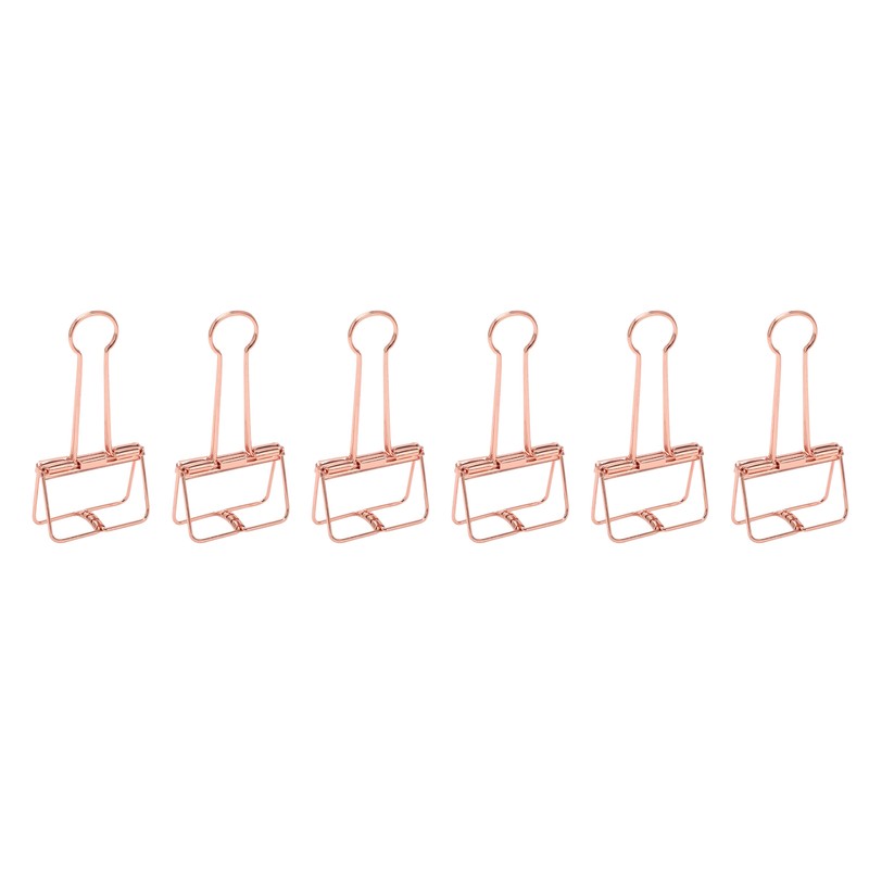 30Pcs Wire Binder Clips 2in Wide Hollow Out Strong Metal