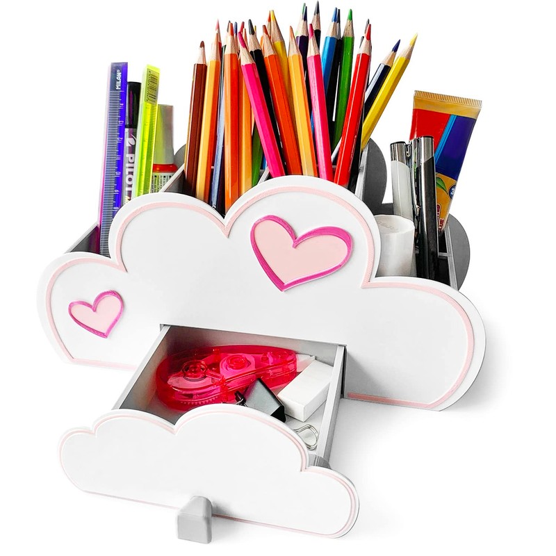 KAJAWIS Colouring Pencil Organiser Desk Organiser for Children ECO Pen