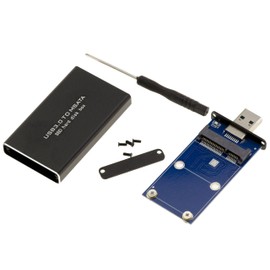 KALEA-INFORMATIQUE Compact mSATA to USB3 Enclosure for mSATA 30mm or 50mm SSDs