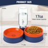 Cat Food Bowl, Cat Bowls Whisker Friendly with Water Dispenser
