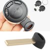 eMagTech 2pcs HU92 Blank Key Blade 3 Button Smart Remote