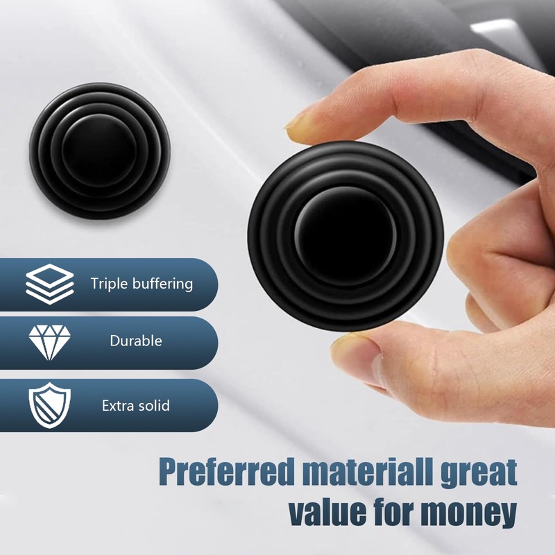 lekudo Pack-20 Car Door Shock Absorption Gasket, 1.1" x 0.4"