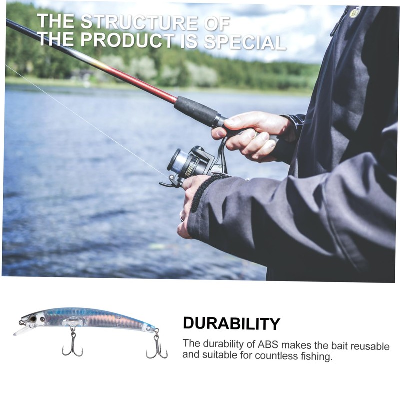 Kisangel Bionic Outdoor Fishing Lures Sinking Bait Light Compact Lifelike