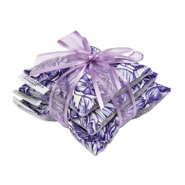 Sonoma Lavender Co. Dried Lavender Square Sachet Trio for Drawers, Closets or Travel. A Natural Air Freshener Suitable for Home, Car, Bag, Room, and Closet, Purple Bouquet.