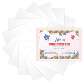 Ainiv Puzzle Glue Sheets, 16 Large Jigsaw Puzzle Saver Sheets, Peel and Stick Puzzle Adhesive Backing, Super Sticky Jigsaw Glue Sheets, Preserve 2 x 1000 Pieces Puzzles, Gifts for Puzzles Lovers