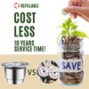 CAPMESSO Reusable Coffee Capsules Refillable Originalline Pod Stainless Steel Compatible