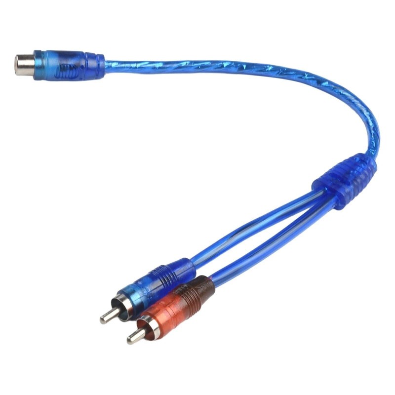 Unbranded/Generic 2pcs RCA Y Splitter Audio Jack Cable Adapter 1