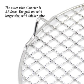 Turbokey Canning Racks for Pot Dia 12" Carbon Baking Net Grill Pan Grate Multi-Purpose Cross Wire Rack Round Steaming Cooling Stainless Steel (305mm/12)