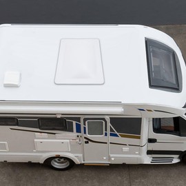 RV Skylight Replacement, 18" x 26" Outer Dome with UV Protection, Universal Fit Camper Skylight Cover for Camper, Trailer & Motorhome (White, 18" x 26")