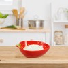 Zerodeko Strawberry Ceramic Bowls Porcelain Fruit Shape Serving Bowls Deep