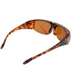 EDWIN EDF-011-8 Flip Up Sunglasses, Polarized Over Glass, Plastic Frame,