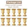 Sziqiqi Gold Flower Arrangements Vase for Wedding Table Centerpiece -