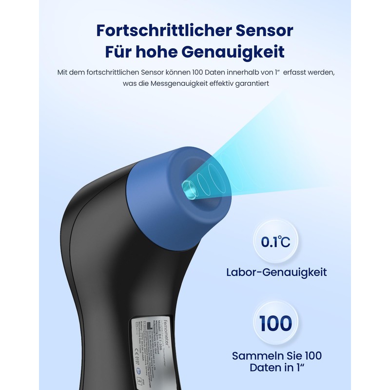 Femometer Fever Thermometer for Babies, Children and Adults, Contactless Forehead