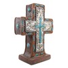 Ebros Gift Rustic Western Inspirational Santa Fe Standing Desktop Cross