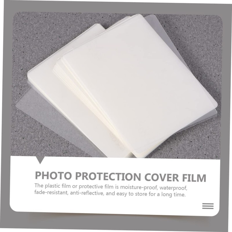 OHPHCALL 300pcs Waterproof Protective Film Laminating Sheets for Photo Paper