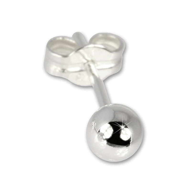 SilberDream SDO527 Silver Stud Earrings