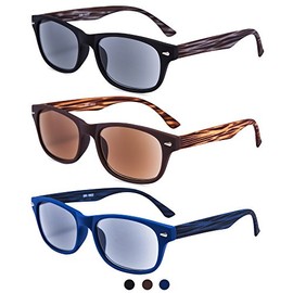 EYEGUARD Paquete De 3 Gafas De Sol Unisex De Estilo Clásico Para Lectores, Gafas De Lectura Para Exteriores, Forand 2,75, No Bifocales